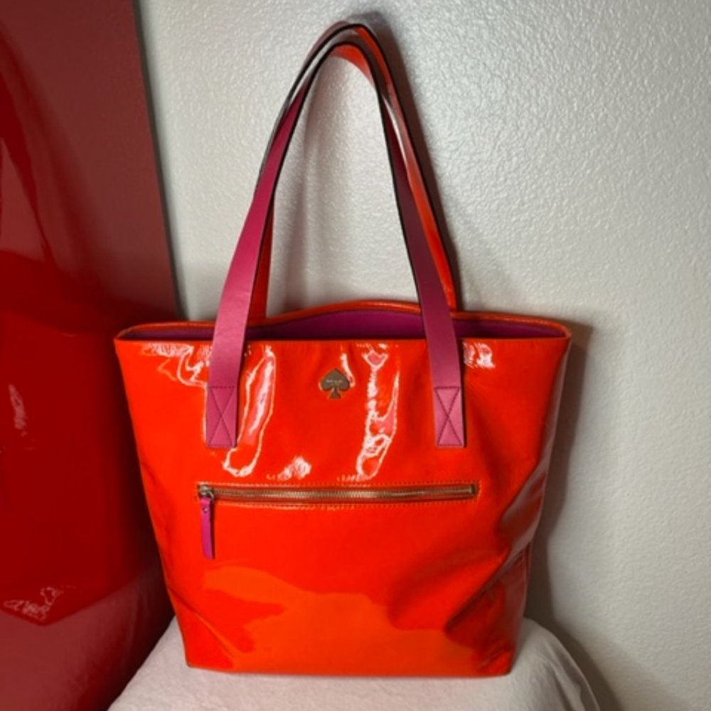 Kate Spade Fun Orange Pink Shoulder Bag